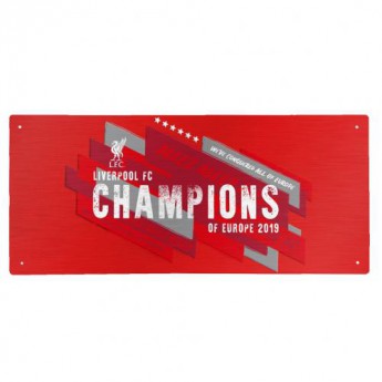 FC Liverpool fali tábla Champions Of Europe Street Sign