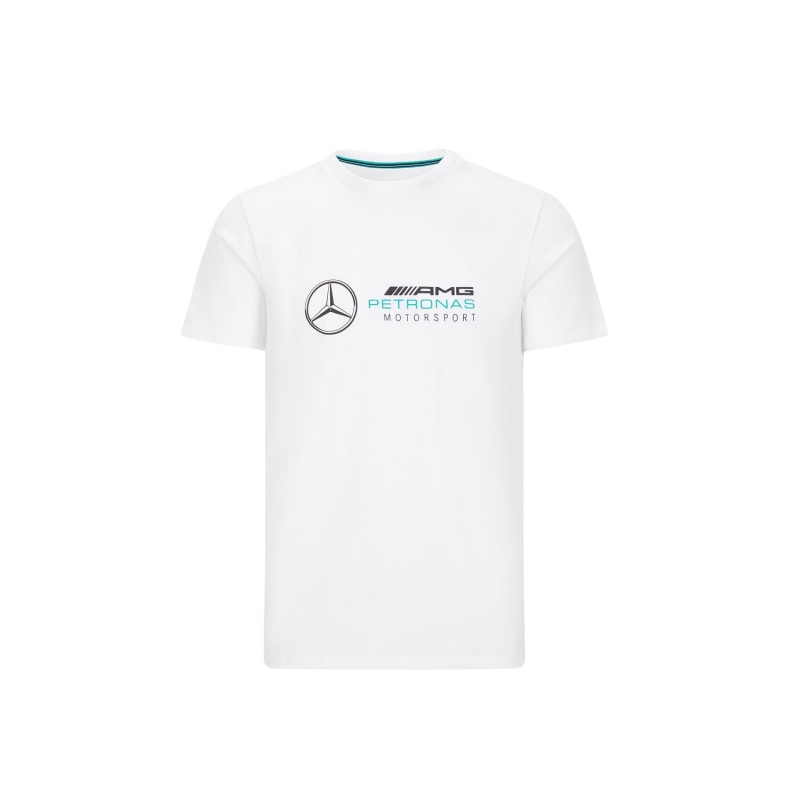 Mercedes AMG Petronas férfi póló logo white F1 Team 2020