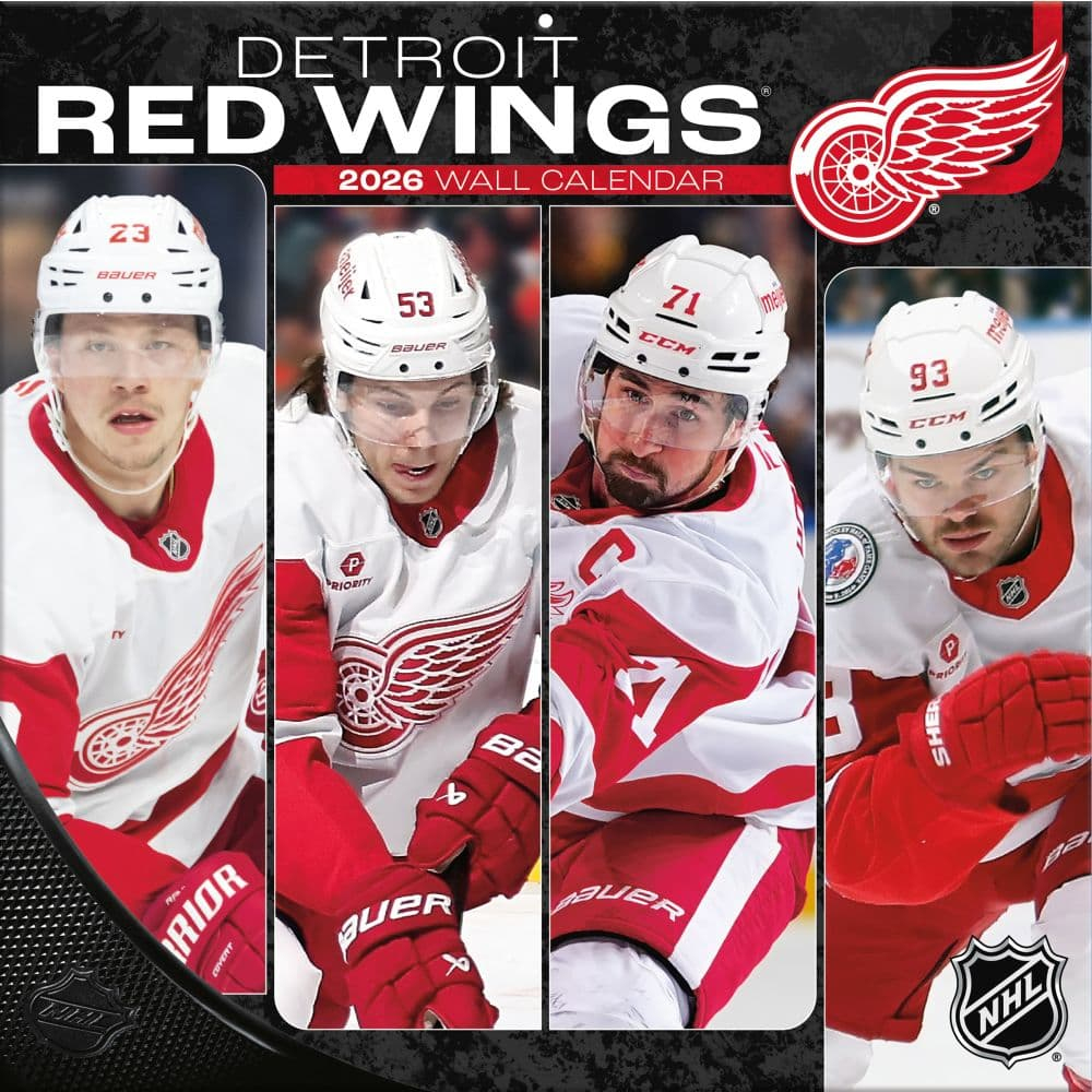 Detroit Red Wings naptár 2026 Wall