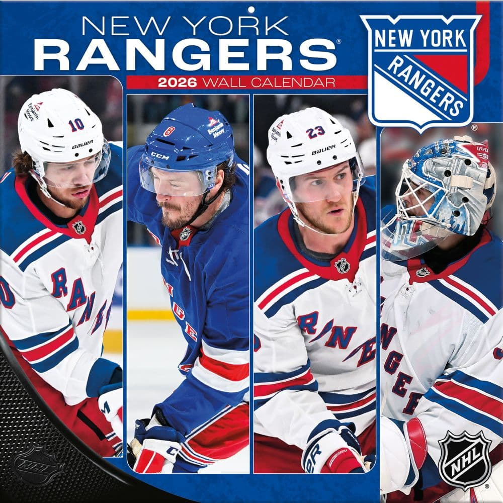 New York Rangers naptár 2026 Wall