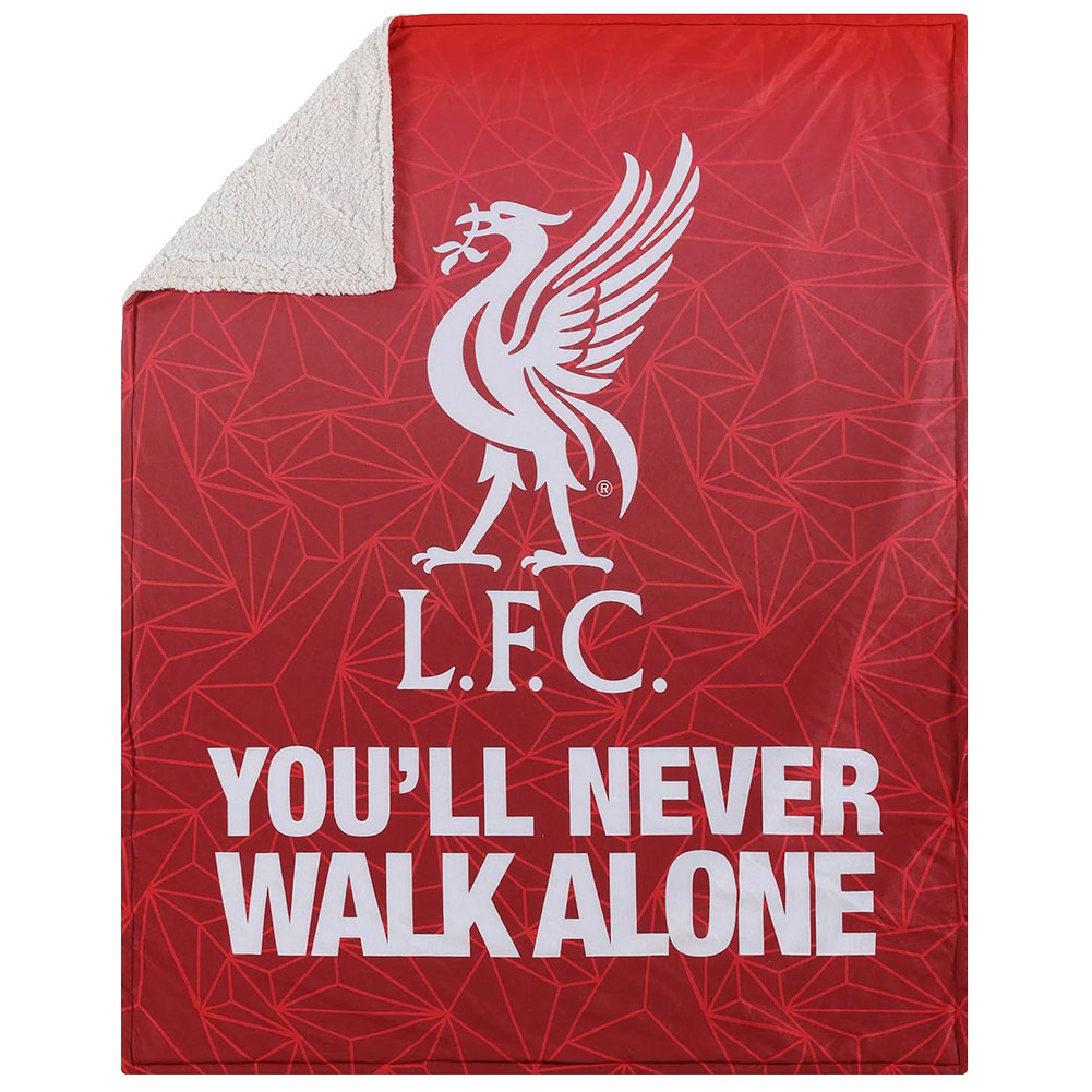 FC Liverpool gyapjú takaró Slogan Sherpa