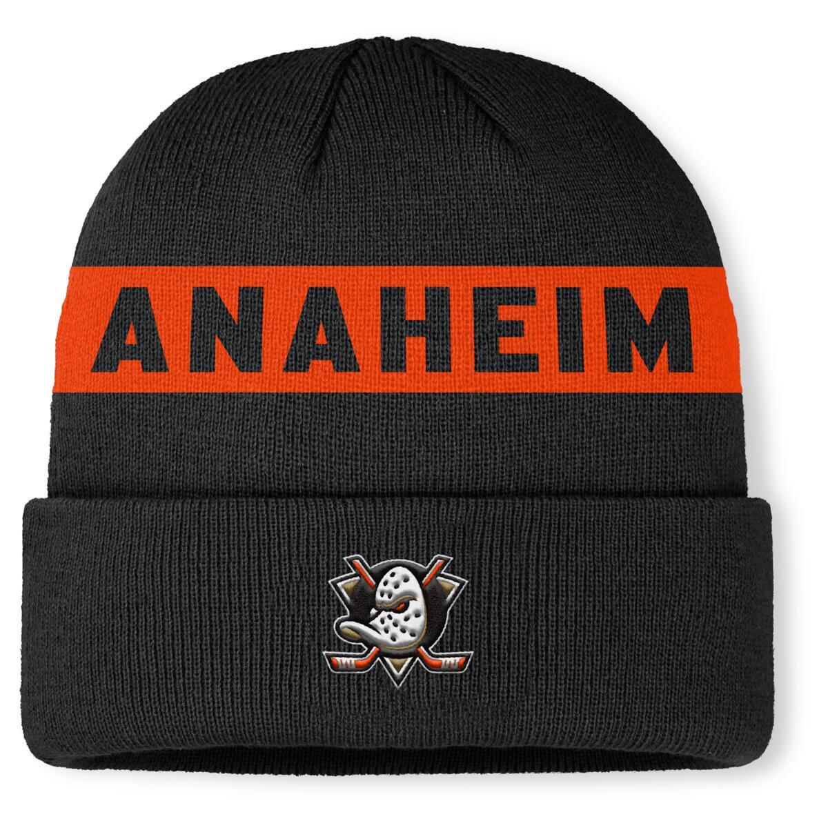 Pánská zimní čepice Anaheim Ducks NHL Authentic Pro A/Cap Cuffed Beanie