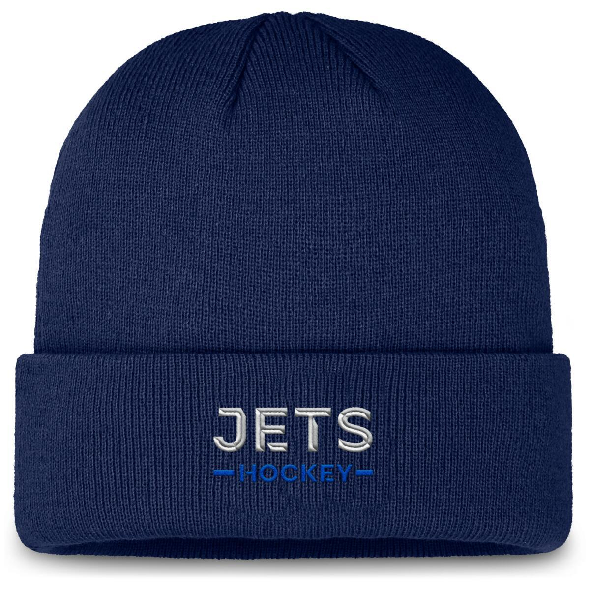 Pánská zimní čepice Winnipeg Jets NHL Authentic Pro A/Cap Cuffed Beanie