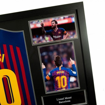 Legendák bekeretezett mez FC Barcelona Messi Signed Shirt (Framed)