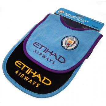 Manchester City gyerek nyálazó előke 2 Pack Bibs PL