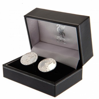 FC Liverpool mandzsettagomb Champions Of Europe Sterling Silver Cufflinks