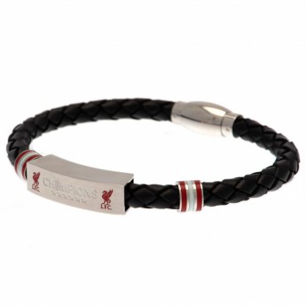 FC Liverpool bőr karkötő Champions Of Europe Leather Bracelet