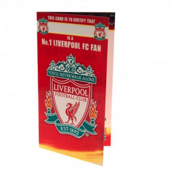 FC Liverpool születésnapi köszöntő Birthday Card No 1 Fan