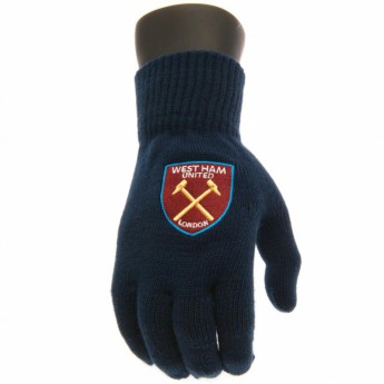 West Ham United kötött kesztyű Knitted Gloves Adults