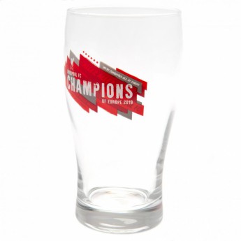 FC Liverpool poharak Champions of Europe Tulip Pint Glass