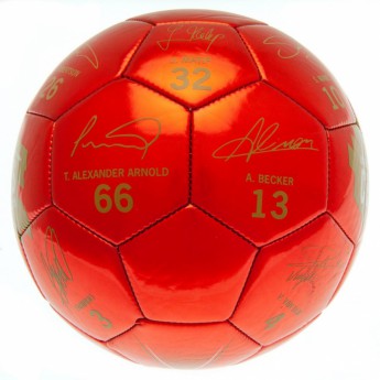 FC Liverpool futball labda Champions Of Europe Football Signature - size 5