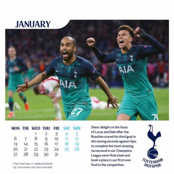 Tottenham asztali naptár 2020