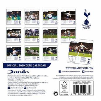 Tottenham asztali naptár 2020