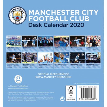 Manchester City asztali naptár 2020