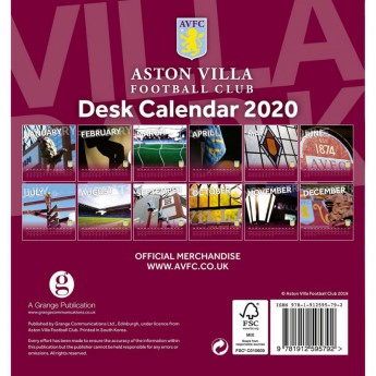 Aston Villa asztali naptár 2020