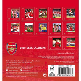 FC Arsenal asztali naptár 2020