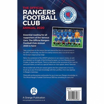 FC Rangers könyv évkönyv Annual 2020