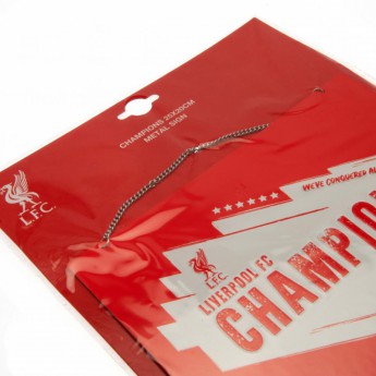 FC Liverpool fali tábla Champions Of Europe Metal Sign