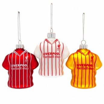 FC Liverpool Karácsonyi díszek 3pk Retro Shirt Baubles
