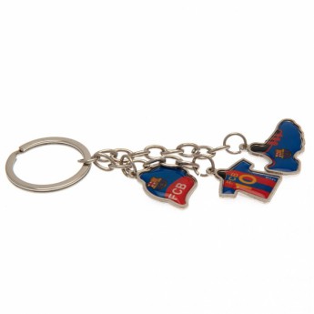 FC Barcelona kulcstartó 3 Charm Keyring