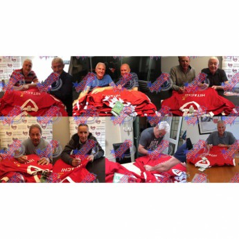 Legendák futball mez Liverpool FC 1977 European Cup Winners Signed Shirt
