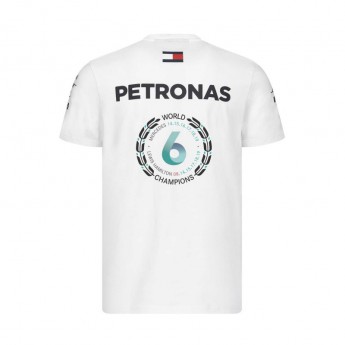 Mercedes AMG Petronas férfi póló Champions white F1 Team 2019