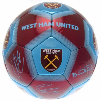 West Ham United futball labda Football Signature WHM - size 5