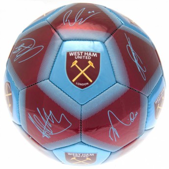 West Ham United futball labda Football Signature WHM - size 5