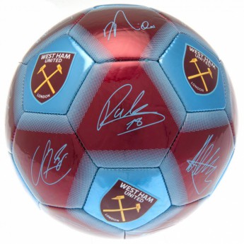 West Ham United futball labda Football Signature WHM - size 5