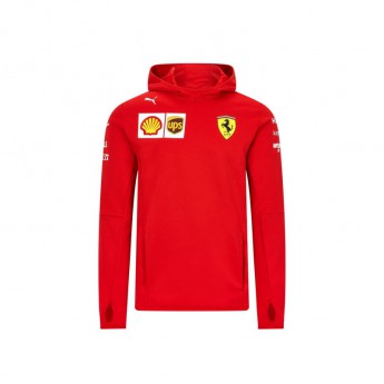 Ferrari férfi kapucnis pulóver tech red F1 Team 2020