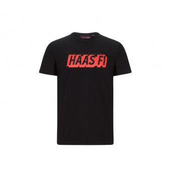 Haas F1 férfi póló graphic logo black F1 Team 2020