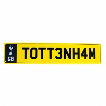 Tottenham pléh tábla Number Plate Sign