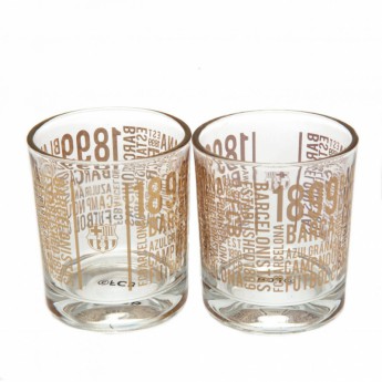 FC Barcelona poharak 2pk Whiskey set