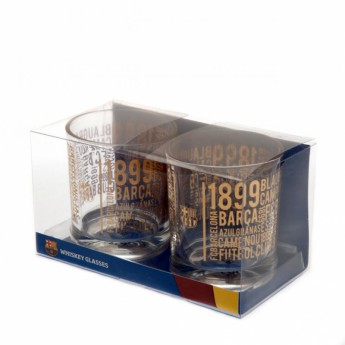 FC Barcelona poharak 2pk Whiskey set