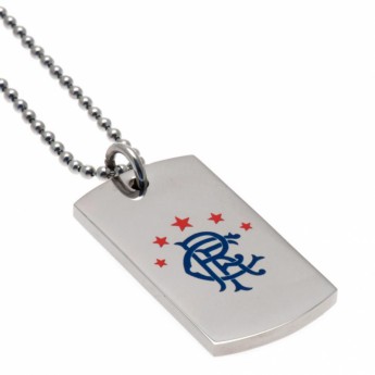 FC Rangers nyaklánc dögcédulával Colour Crest