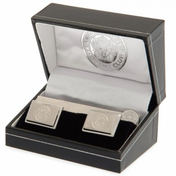 Leicester City nyakkendő és mandzsettagomb szett Tie Slide & Cufflink Set