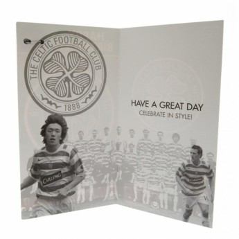 FC Celtic születésnapi köszöntő Birthday Card & Badge