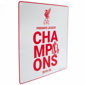 FC Liverpool fali tábla Premier League Champions WT