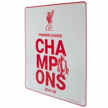 FC Liverpool fali tábla Premier League Champions WT