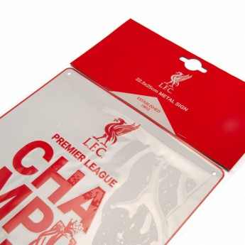 FC Liverpool fali tábla Premier League Champions WT