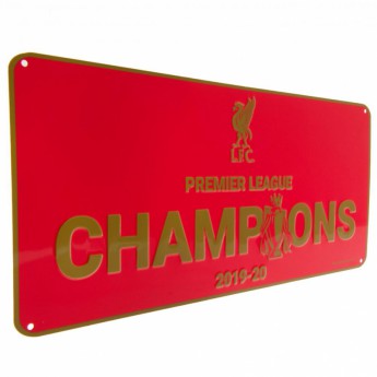 FC Liverpool fali tábla Premier League Champions RD