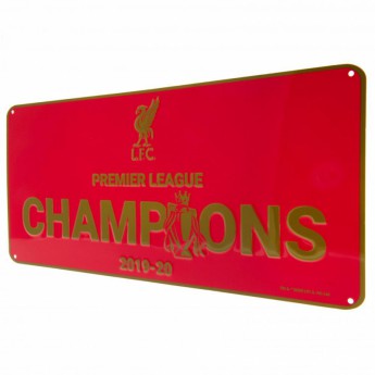FC Liverpool fali tábla Premier League Champions RD