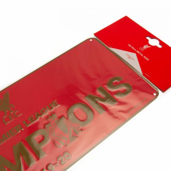 FC Liverpool fali tábla Premier League Champions RD