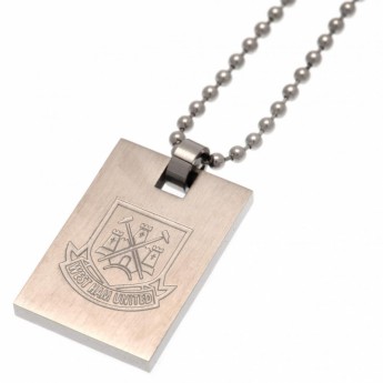 West Ham United nyaklánc dögcédulával Dog Tag & Chain CT