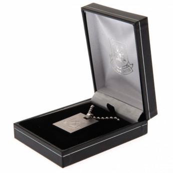 West Ham United nyaklánc dögcédulával Dog Tag & Chain CT