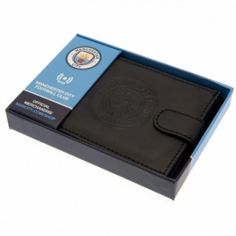 Manchester City bőr pénztárca Anti Fraud Wallet