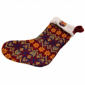FC Barcelona karácsonyi harisnya Ugly Knit Christmas Stocking