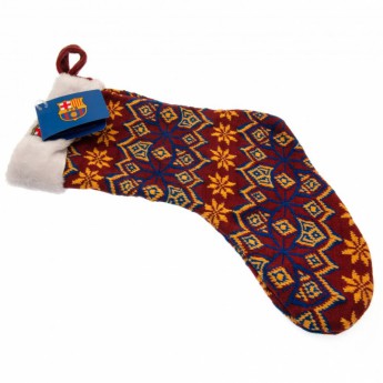 FC Barcelona karácsonyi harisnya Ugly Knit Christmas Stocking