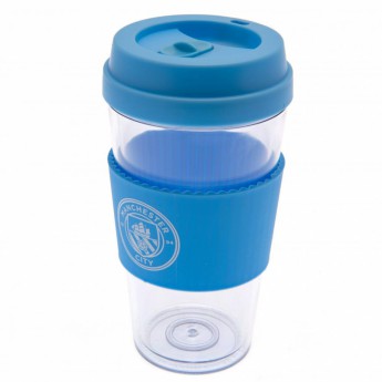 Manchester City utazó bögre Clear Grip Travel Mug