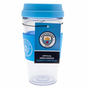 Manchester City utazó bögre Clear Grip Travel Mug
